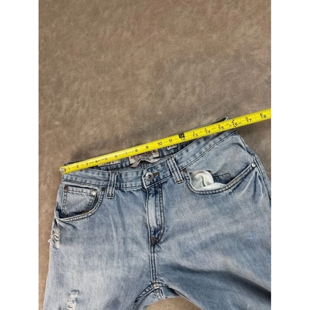 Ecko Unltd Hang Em High‎ Straight Fit Mens Y2K Light Denim Jeans Distress 32x32